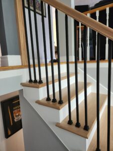 New stairs and railings