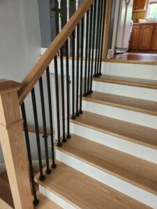 New stairs and railings